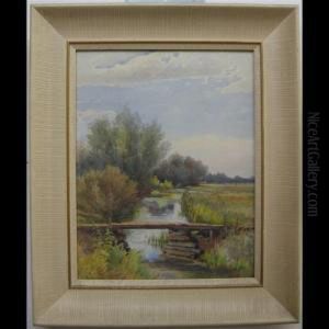 Bridge Over Creek by Joseph Thomas Rolph
