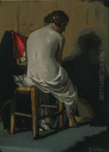 Nude Study by Julius C. Rolshoven