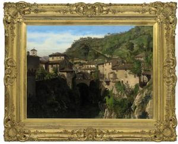 An Italian Hillside Town - view 1