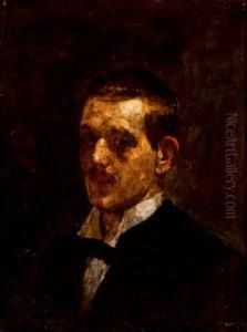 "retrato De Caballero". by Leopoldo Romanach