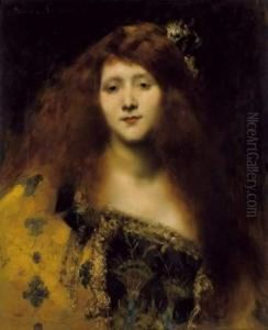 Portrait De Jeune Femme by Juana Romani