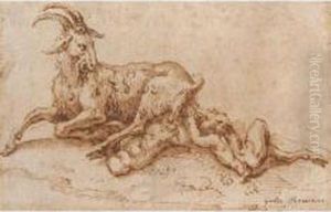 Giove Bambino Allattato Dalla Capra Amaltea by Giulio Romano (Orbetto)