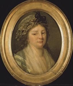Portrait De Justine-louise Mercier, Tante De L'artiste by Adele Romany