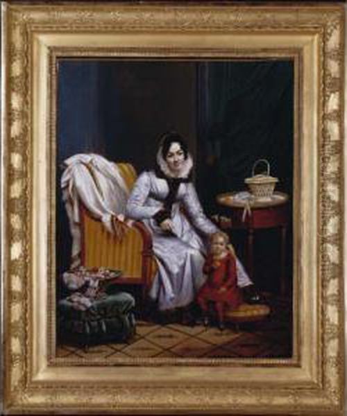 A Gentleman In His Study With A Young Girl - view 1