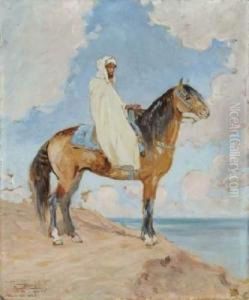 Un Kaid De Doukala (mohamed Ould Bilah) Au Cap Spartel, Tanger by Maurice Romberg De Vaucorbeil