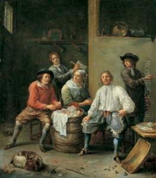 Bauern Bei Der Mahlzeit. - view 1