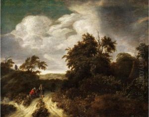 Bauern In Dunkler Landschaft