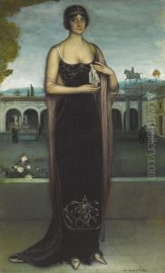 Adela Carbone, La Tanagra (adela Carbone, The Tanagra) by Julio Romero De Torres