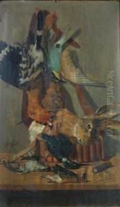 "bodegon De Caza" by Rafael Romero De Torres
