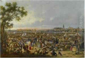 Feria De Sevilla (the Fair At Seville) by Rafael Romero Y Barros