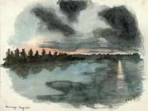 Paisaje Del Rio Mississippi. by Jose Romeu