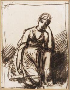 Study Of A Muse by George Romney