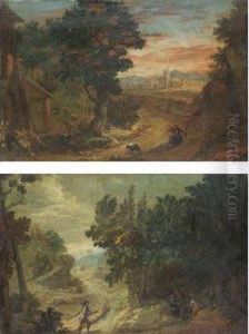 Paesaggio Con Contadini