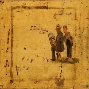 A Painter With Hiseasel by Emmery Rondahl