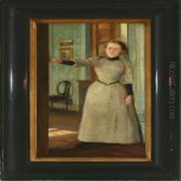 Interior With A Standing Woman - view 1