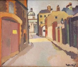 Fitzwilliam Lane, Looking Towards Government Buildings, Dublin by Georgette Rondel