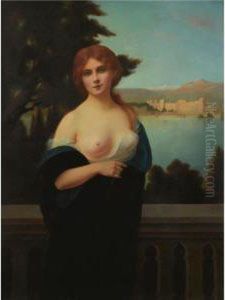 Young Woman In A Landscape Young Woman In A Landscape