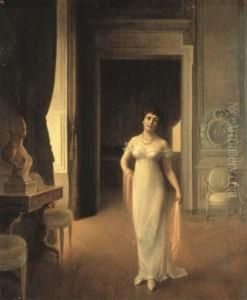 Portrait En Pied De Madame William G. Au Chateau De La Motte Portrait En Pied De Madame William G. Au Chateau De La Motte