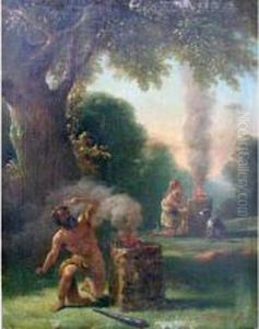 Scene Mythologique by Guillaume Frederic Ronmy