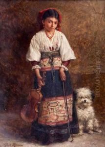 The Violinist by Alfred Ronner