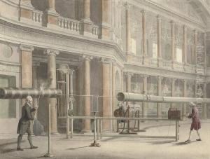 The Interior Of The Pantheon, Oxford Street With Mr Wilson'sexperiments With An Electrical Machine