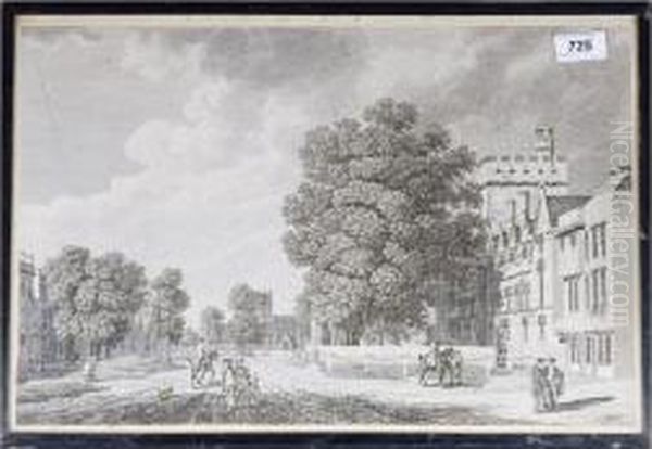 A Scene At Oxford University - view 1