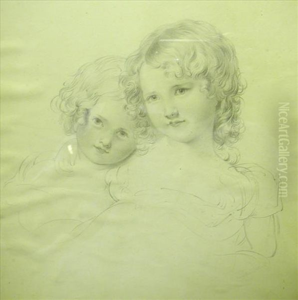 Portrait Of A Young Girl And Boy - view 1