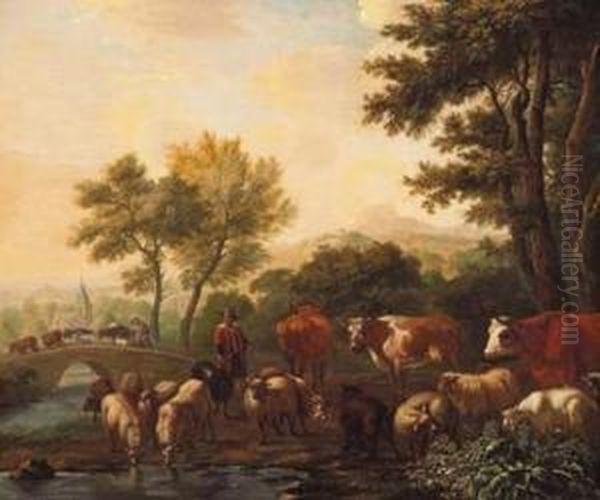 Troupeau Dans Un Paysage - view 1