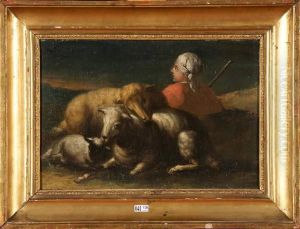Jeune Berger Et Ses Moutons by Philipp Peter Roos