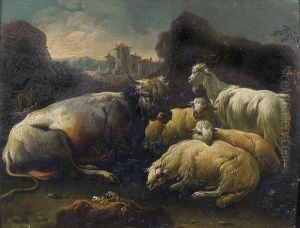 Paysage Au Troupeau by Philipp Peter Roos