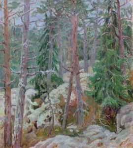 Foret En Hiver by Wanda Reikchmann Roose
