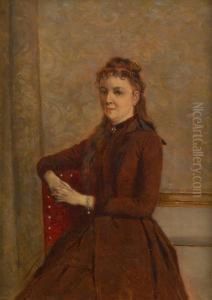 Jeune Femme Dans Un Interieur by Albert Roosenboon