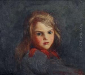 Flicka. Signerad Och A Tergo Daterad 1929. Duk, 36x41