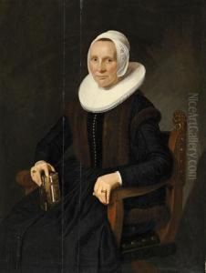Bildnis Des Joan Vreericks Abbekerk Bildnis Seiner Frau Lucia Syms by Jan Albertz. Rotius