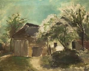 Spring In The Village by Frantisek Ropek