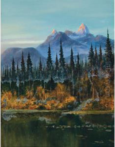 View In The Canadian Rockies - view 1