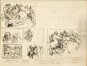 Estudos Para O Concurso De Quadro De Cavalete Na Escola Debelas Artes