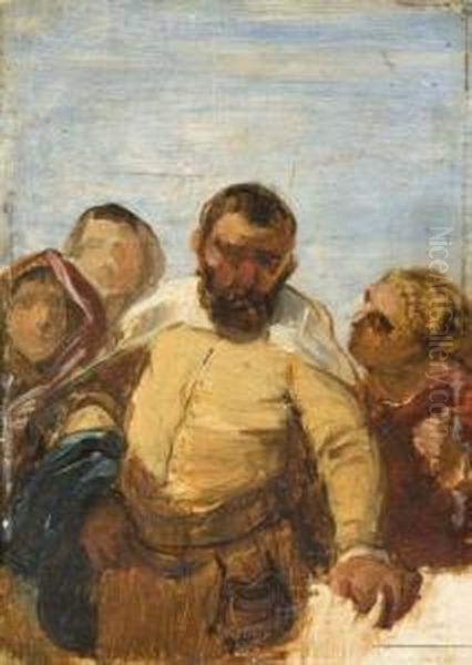 Etude De Personnages En Costumes Renaissance - view 1