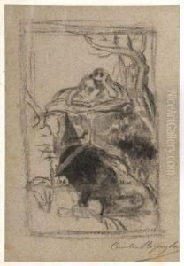Marie Madeleine Au Desert by Camille-Joseph-Etienne Roqueplan