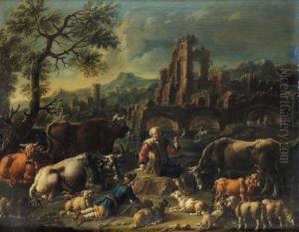 Paesagggio Con Armenti - view 1