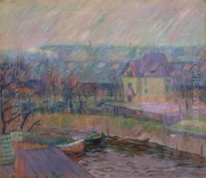 Stadtlandschaft Mit Kahnen by Walter Alfred Rosam