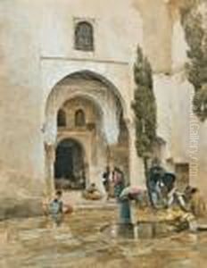Maurischer Torbogen In Granada by Ludwig Rosch