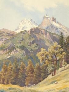 Sommertag In Den Schweizer Bergen by Carl Roschet