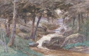 A Huntsman By A Wooded Stream by S.G. William Roscoe