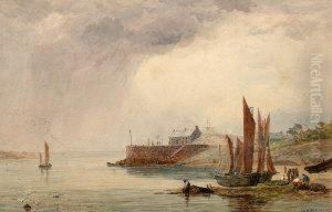 Fishermen With Beachedvessels