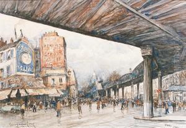 Montmartre, Le Metro Aerien - view 1