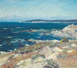 Carmel Seascape (a Blue Sea, Carmel) by Guy Rose