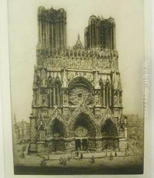 View Of The West End Of Rheims Cathedral] - view 1