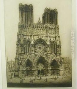 View Of The West End Of Rheims Cathedral]