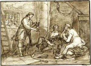 Recto And Verso: Joseph In Prison by D. Roselli